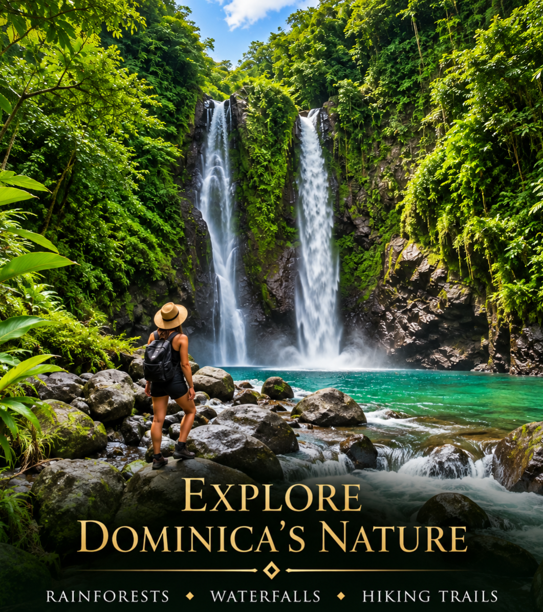 Dominica Lush Tropical Rainforest and Magnificent Waterfalls